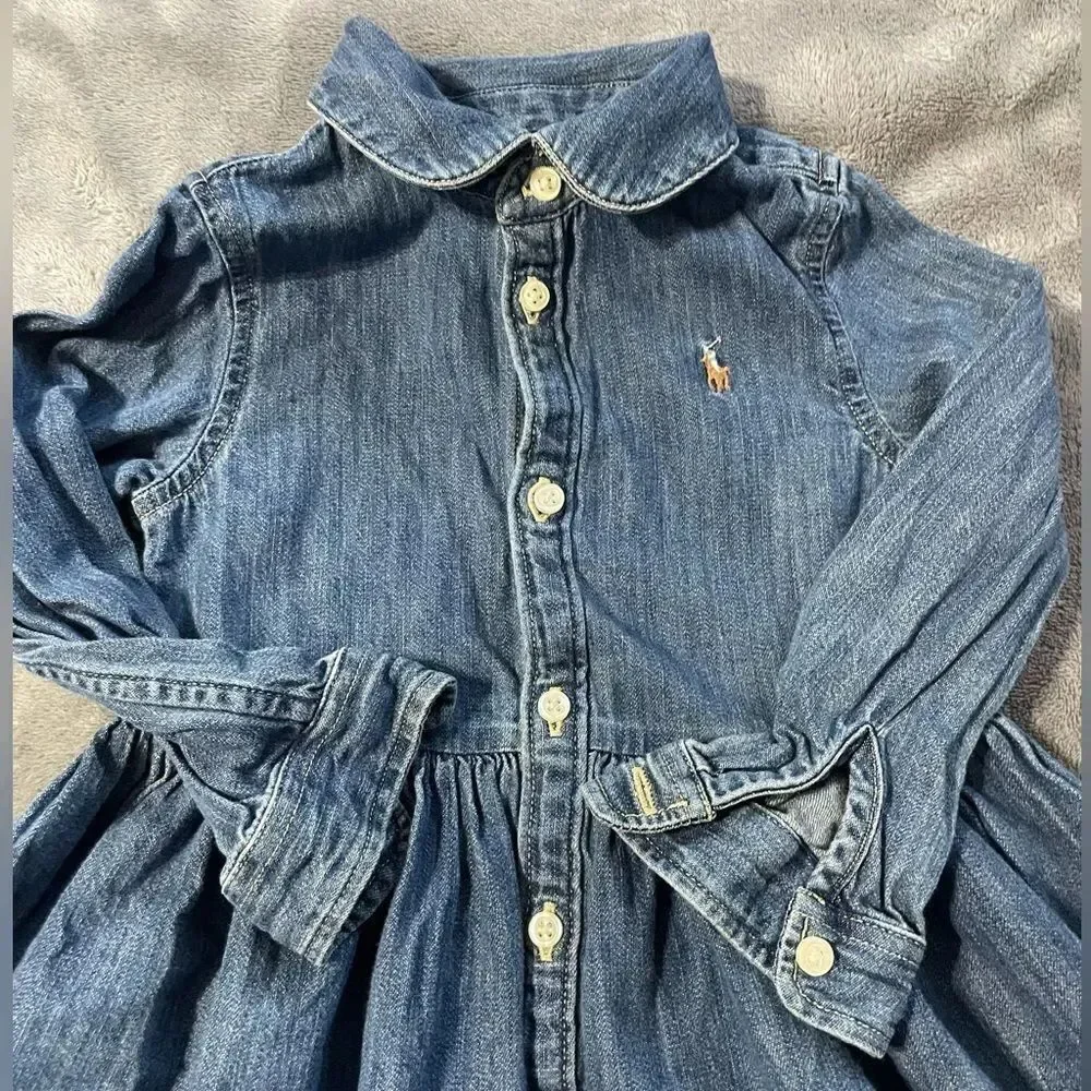 Ralph Lauren Blue Denim Kids Dress
